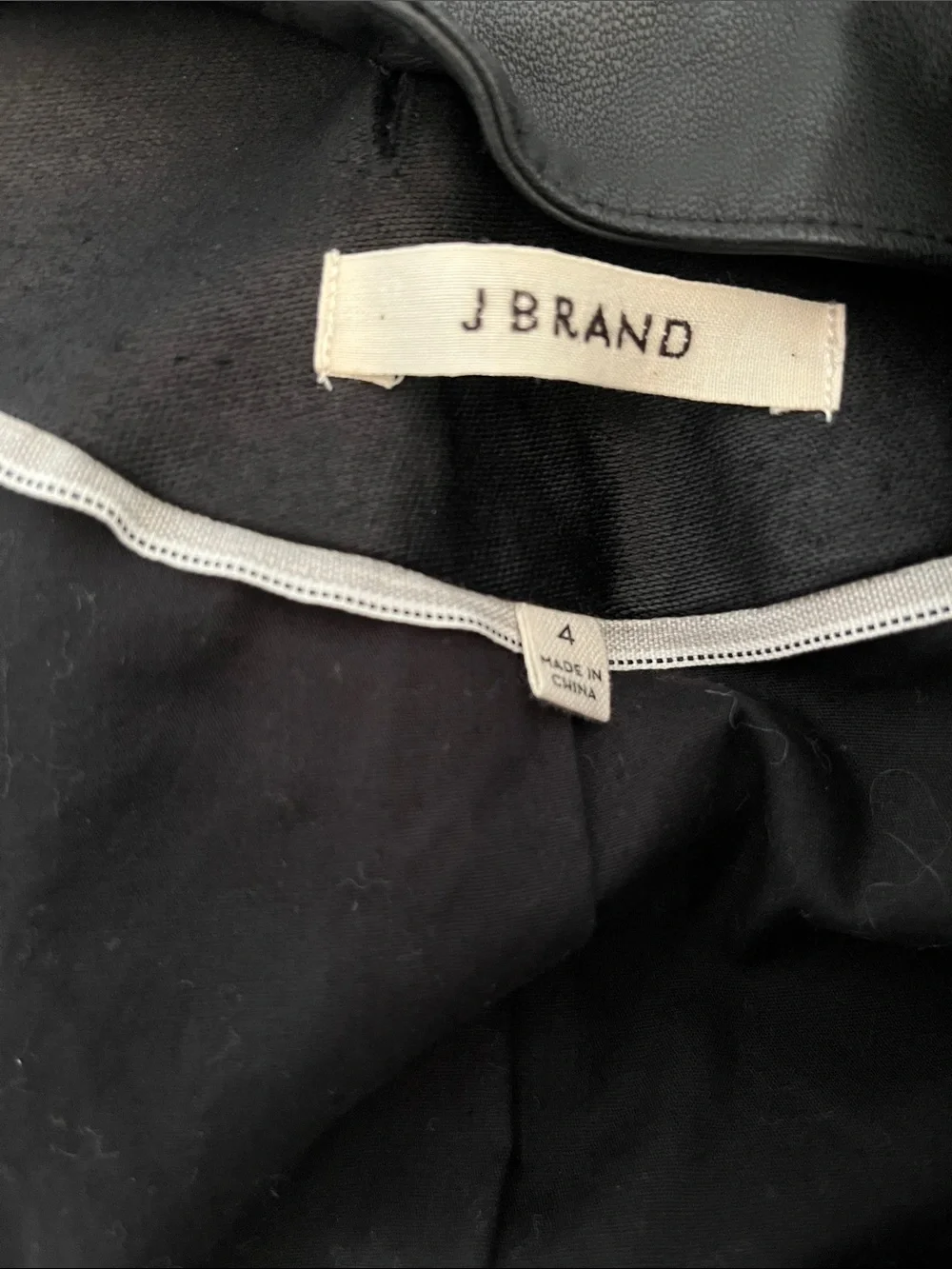 J Brand Tailored Vamp Fantasy Jacket w detachable leather collar